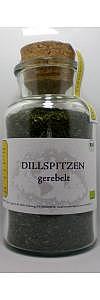 Dillspitzen gerebelt Bio im Korkenglas