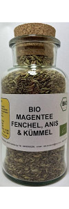 Fenchel, Anis und Kümmel Magentee Bio im Korkenglas